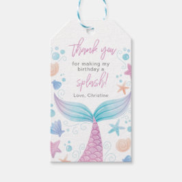 Festa de aniversário Sereia Obrigado Etiquetas Fav