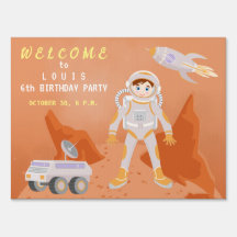 Festa de aniversário temática de menino astronauta
