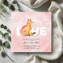 Festa de aniversário Woodcolor Woodland Fox