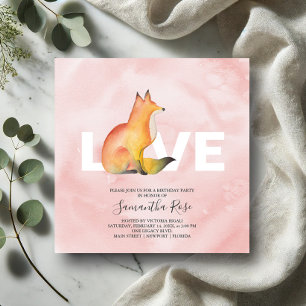 Festa de aniversário Woodcolor Woodland Fox