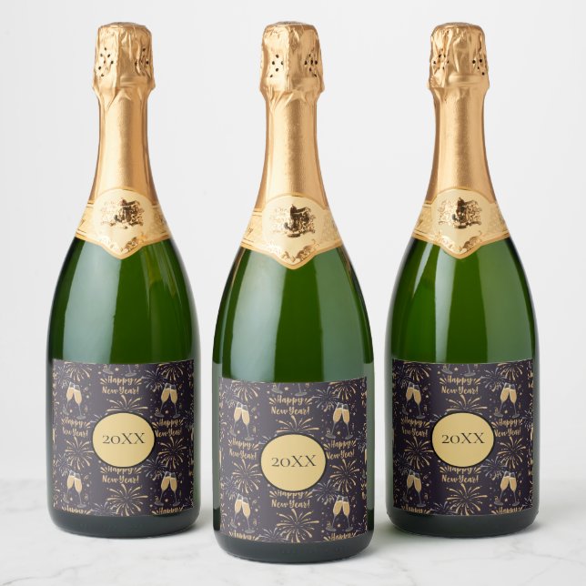 Festa de Ano Novo Vinho Espumante Fogos de Artifíc (Garrafas)