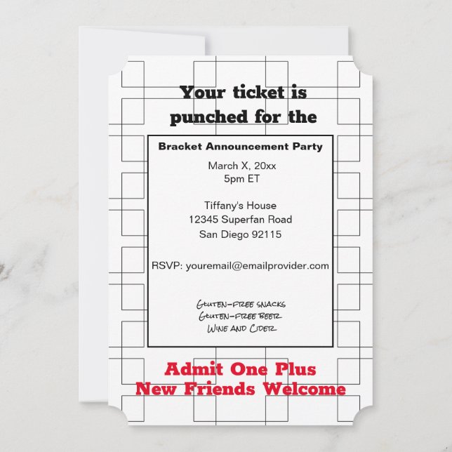 Festa de Anúncio de Basquete de Marcha (Verso)