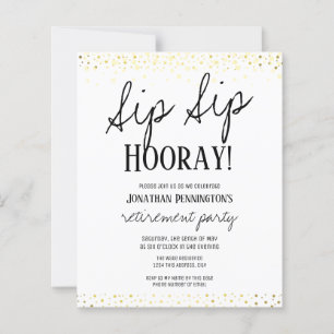 Festa de Aposentadoria Sip Sip Hooray Elegante Dou