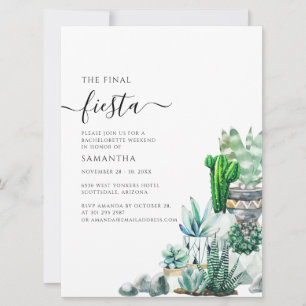 Festa de Bachelorette no Fim de Semana com Cactos 