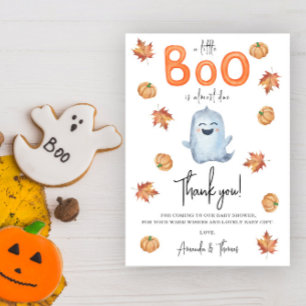 Festa de bebê agradecimento fantasma fofo de Hallo
