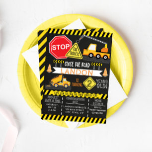 Festa de Carro de Convite de Aniversário de Const