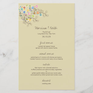 Festa de casamento Chic Groovy Flower Garden