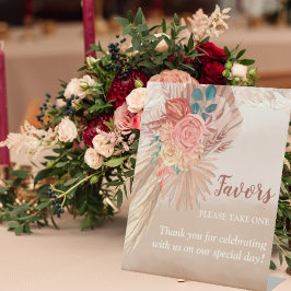 Festa de casamento Chic Pampas Grass Terracotta Bo