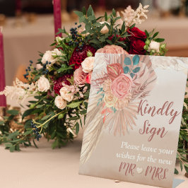 Festa de casamento Chic Pampas Grass Terracotta Bo