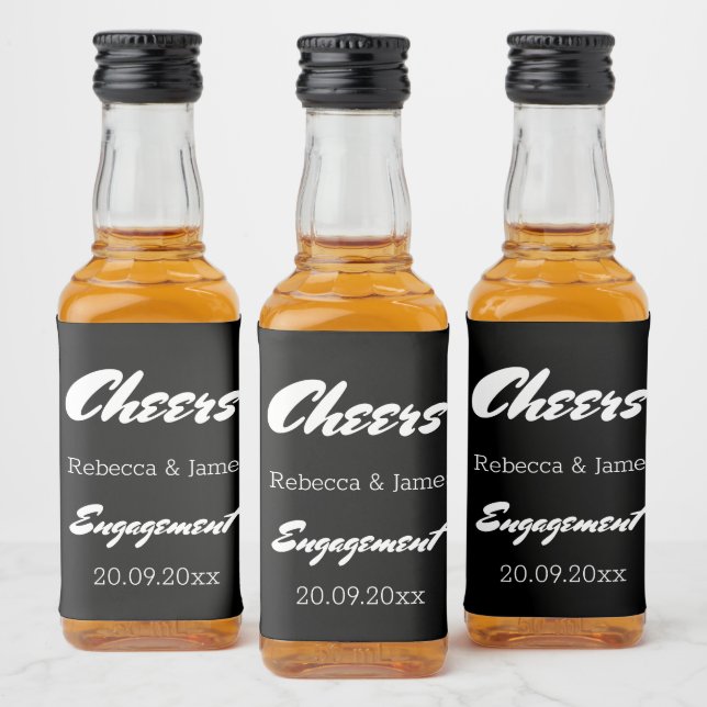 Festa de casamento Noivado Negra Favorece Saúde (Garrafas)