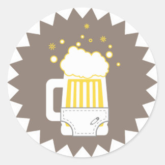 Festa de cerveja e Fralda | Autocolantes