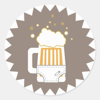 Festa de cerveja e Fralda | Autocolantes
