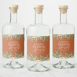 Festa de chá de panela botânico dos citrinos de la