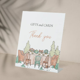 Festa de chá, garota fofa