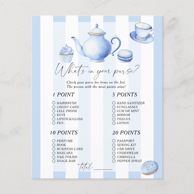 Festa de chá - O que há no seu jogo (Frente)