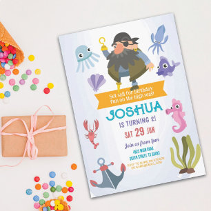 Festa de Convite Pirata de Aniversário, Oceano Div