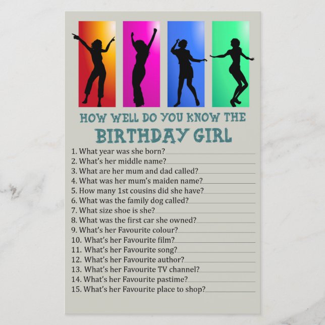 Festa de dança Como você conhece bem a aniversaria (Frente)