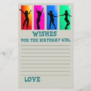 Festa de dança Deseja a aniversariante