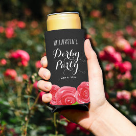 Festa de Derby de Rosas Vermelhas em Aquarela
