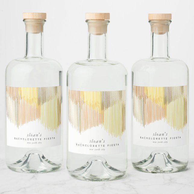 Festa de Despedida de Solteira Moderna com Franja  (Garrafas)