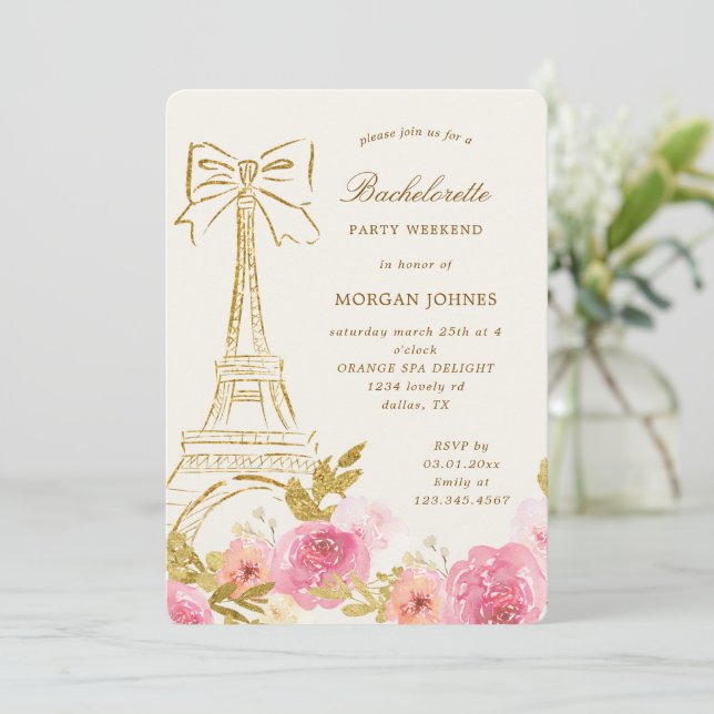 Festa de Despedida de Solteira Parisiense Chic em  (Em pé/Frente)