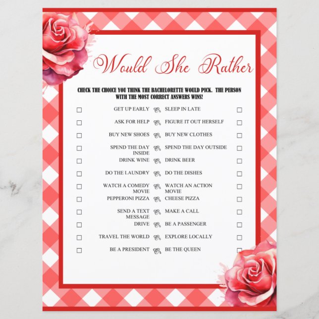 Festa de Despedida de Solteira Rosa Pin-up Jogo El (Frente)