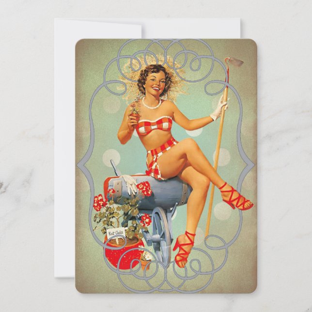 Festa de diversão de verão I - Cartão de convite (Frente)