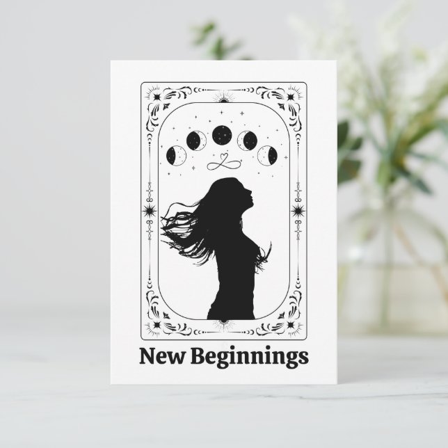 Festa de Divórcio Tarot Personalizável Presente de (Em pé/Frente)