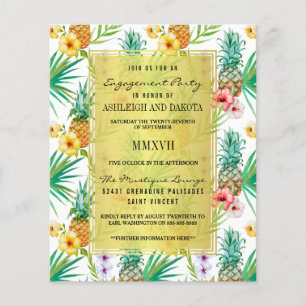 Festa de Engajamento com Abacaxi e Hibisco Econômi