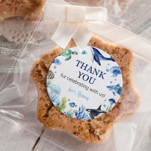 Festa de Etiquetas de Boas-Feiras do Oceano Animal