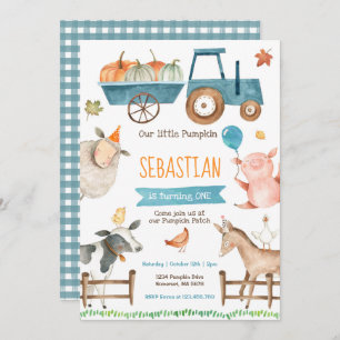 Festa de Fazenda de outono de Convite à Fazenda de