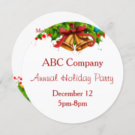 Festa de Feriados com Convite para Sinais Dourados