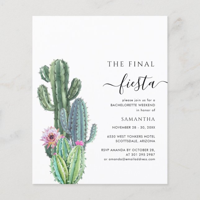 Festa de Fim de Semana de Bachelorette de Orçament (Frente)