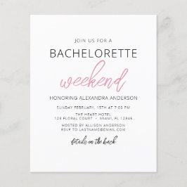 Festa de Fim de Semana de Bachelorette Minimalista