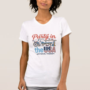 Festa de Fisioterapia nos EUA Camiseta Vintage_