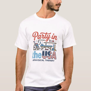 Festa de Fisioterapia nos EUA Camiseta Vintage_