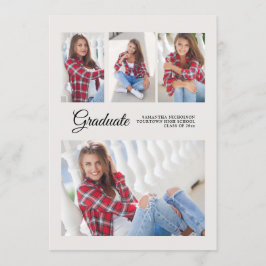 Festa de formatura 4 Anúncio de fotos White Modern