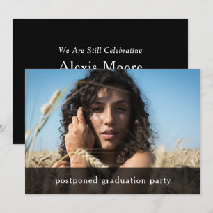 Festa de formatura adiada Cartão com fotos