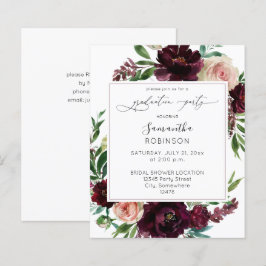 Festa de formatura Borgonha Escura do Orçamento e 