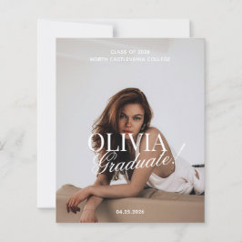 Festa de Formatura com Tipografia de Fotos Moderna