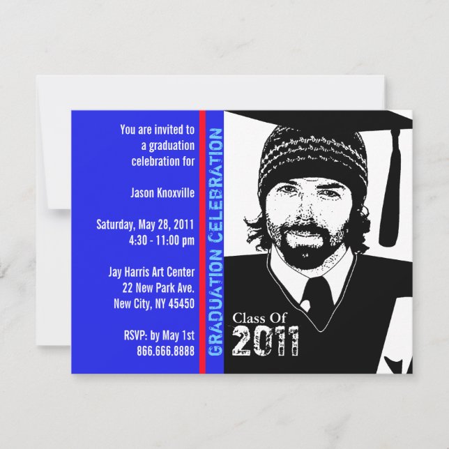 Festa de formatura Convite Engraçado Boné de Cartõ (Frente)