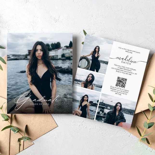 FESTA DE FORMATURA de código QR da Colagem de Foto (Criador carregado)