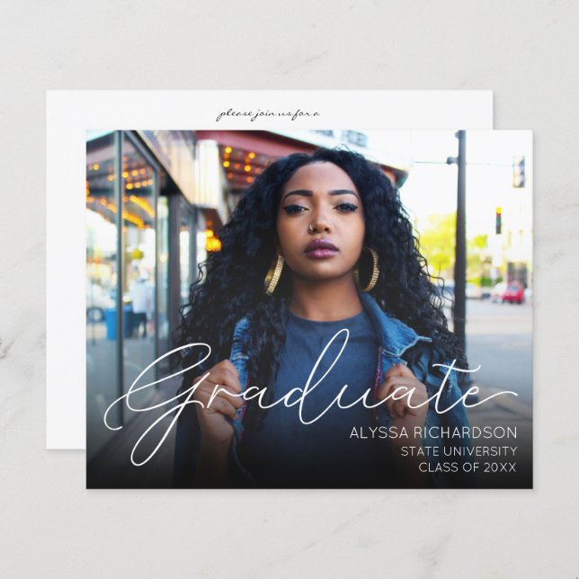 Festa de formatura de Fotografia do Modo de Script (Frente/Verso)