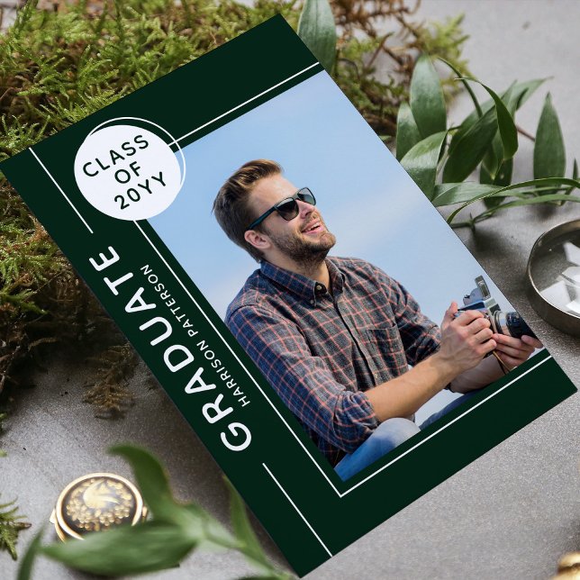 Festa de formatura de Fotografias - Branco Verde c (Criador carregado)