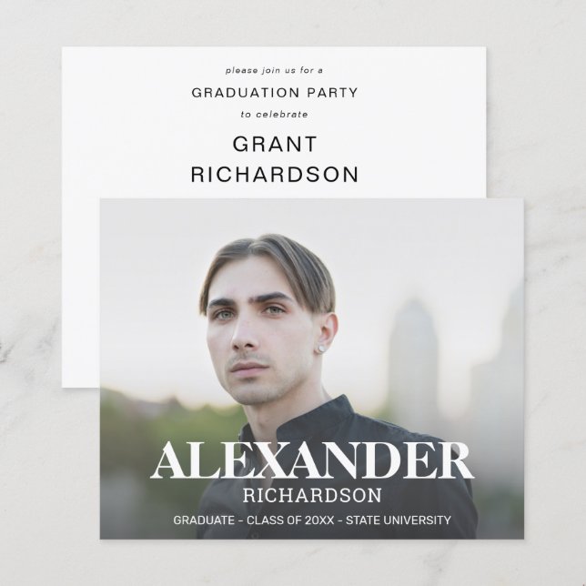 Festa de formatura de Fotografias do Nome do Métod (Frente/Verso)