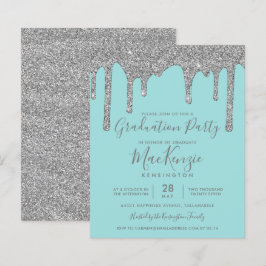 FESTA DE FORMATURA de Glitter de Prata Teal BUDGET