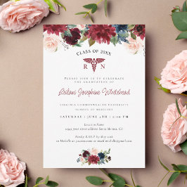 Festa de formatura Floral Vermelha da Borgonha Méd