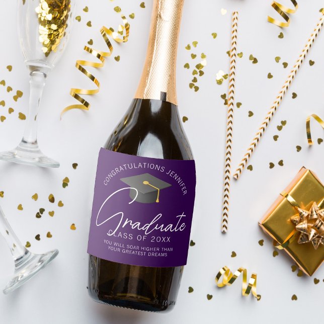 Festa de formatura Formando Roxo Escuro Personaliz (Criador carregado)