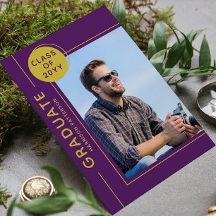 Festa de formatura Fotográfica Moderno Script Purp