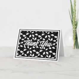 Festa de formatura Negra e Branca - Obrigado Notas